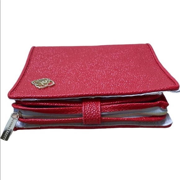 Kendra Scott The Zip Away Small Jewelry Organizer In Red Stingray NWT - Picture 2 of 10